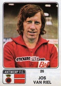 Sticker Jos van Riel - Football Belgium 1973-1974 - Panini