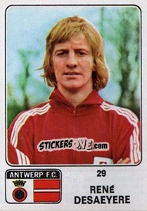 Sticker Rene de Saeyere - Football Belgium 1973-1974 n. 29 - Panini