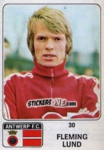 Sticker Fleming Lund - Football Belgium 1973-1974 - Panini
