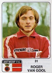 Cromo Roger van Gool - Football Belgium 1973-1974 - Panini