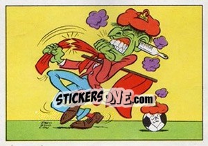 Sticker Cartoon - Football Belgium 1973-1974 - Panini