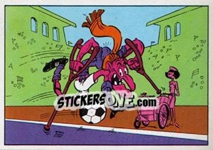 Sticker Cartoon - Football Belgium 1973-1974 - Panini