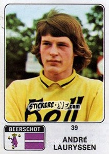 Sticker Andre Lauryssen - Football Belgium 1973-1974 - Panini