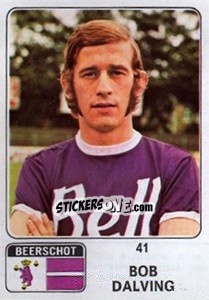Cromo Bob Dalving - Football Belgium 1973-1974 - Panini