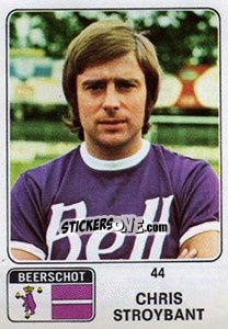 Sticker Chris Stroybant - Football Belgium 1973-1974 - Panini