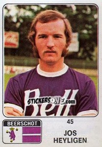 Sticker Jos Heyligen - Football Belgium 1973-1974 n. 45 - Panini
