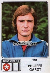 Sticker Philippe Garot - Football Belgium 1973-1974 n. 231 - Panini