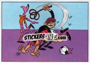 Sticker Cartoon - Football Belgium 1973-1974 - Panini