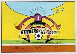 Sticker Cartoon - Football Belgium 1973-1974 - Panini