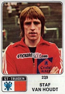 Sticker Staf van Houdt - Football Belgium 1973-1974 - Panini