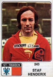 Sticker Staf Henderix - Football Belgium 1973-1974 - Panini