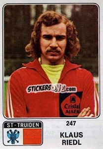 Figurina Klaus Riedl - Football Belgium 1973-1974 - Panini