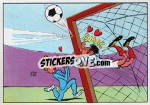 Sticker Cartoon - Football Belgium 1973-1974 - Panini