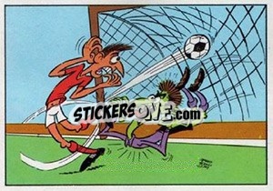 Sticker Cartoon - Football Belgium 1973-1974 - Panini