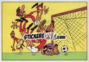 Cromo Cartoon - Football Belgium 1973-1974 - Panini