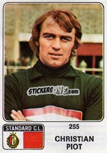 Sticker Christian Piot - Football Belgium 1973-1974 n. 255 - Panini
