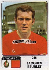 Sticker Jacques Beurlet - Football Belgium 1973-1974 n. 256 - Panini