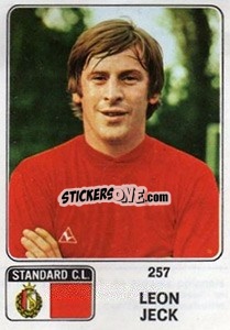 Figurina Leon Jeck - Football Belgium 1973-1974 - Panini