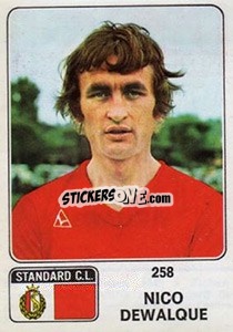 Sticker Nico Dewalque - Football Belgium 1973-1974 - Panini