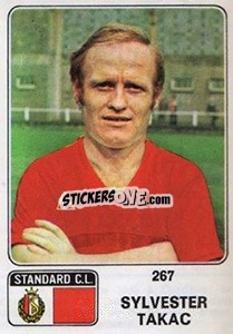 Sticker Sylvester Takac - Football Belgium 1973-1974 - Panini