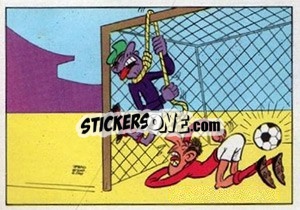 Cromo Cartoon (But Encaisse) - Football Belgium 1973-1974 - Panini