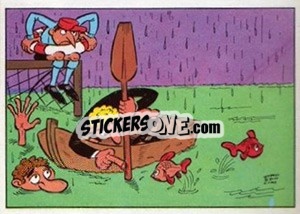 Figurina Cartoon (Impratiquable) - Football Belgium 1973-1974 n. 270 - Panini
