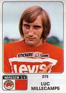 Figurina Luc Millecamps - Football Belgium 1973-1974 - Panini
