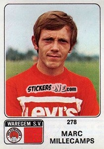 Sticker Marc Millecamps - Football Belgium 1973-1974 n. 278 - Panini