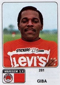 Sticker Giba - Football Belgium 1973-1974 - Panini