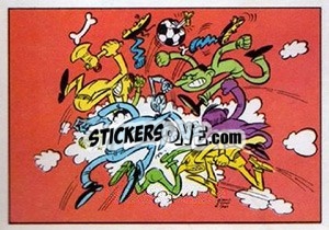 Sticker Cartoon - Football Belgium 1973-1974 - Panini
