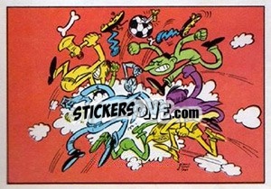 Cromo Cartoon - Football Belgium 1973-1974 - Panini