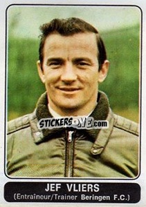 Sticker Jef Vliers (Beringen) - Football Belgium 1973-1974 - Panini