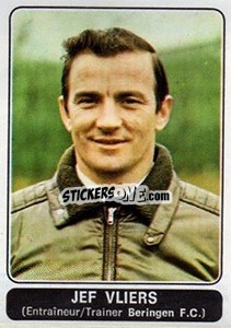 Cromo Jef Vliers (Beringen) - Football Belgium 1973-1974 - Panini