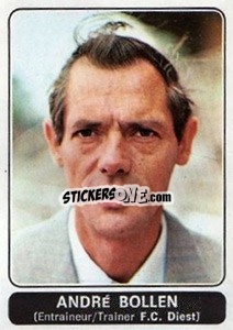 Figurina Andre Bollen (F.C. Diest) - Football Belgium 1973-1974 n. 297 - Panini
