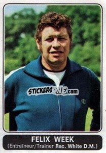 Sticker Felix Week (Racing White D.M.) - Football Belgium 1973-1974 - Panini