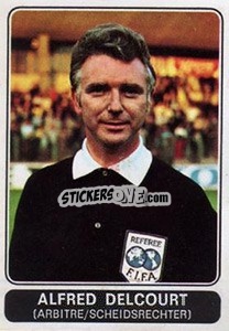 Sticker Alfred Delcourt - Football Belgium 1973-1974 - Panini