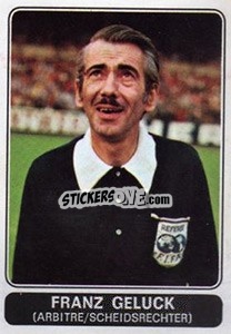 Sticker Franz Geluck - Football Belgium 1973-1974 - Panini