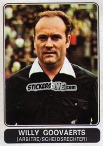 Cromo Willy Goovaerts - Football Belgium 1973-1974 - Panini