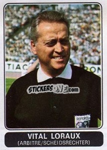 Sticker Vital Loraux - Football Belgium 1973-1974 - Panini