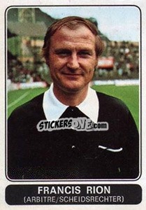 Sticker Francis Rion - Football Belgium 1973-1974 - Panini