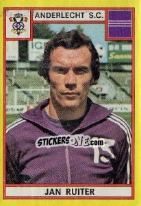 Sticker Jan Ruiter - Football Belgium 1974-1975 n. 6 - Panini