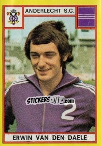 Figurina Erwin van den Daele - Football Belgium 1974-1975 - Panini