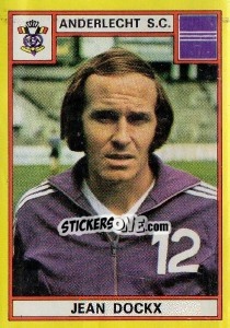 Sticker Jean Dockx - Football Belgium 1974-1975 - Panini