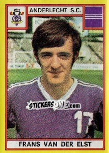 Sticker Frans van der Elst - Football Belgium 1974-1975 - Panini