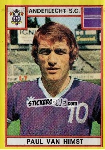 Sticker Paul van Himst - Football Belgium 1974-1975 - Panini