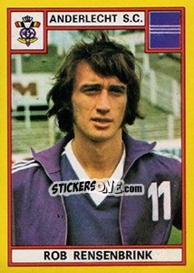 Sticker Rob Rensenbrink - Football Belgium 1974-1975 n. 17 - Panini