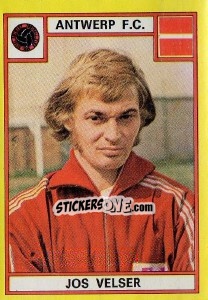 Sticker Jos Velser - Football Belgium 1974-1975 n. 25 - Panini
