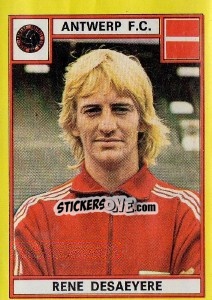 Sticker Rene de Saeyere - Football Belgium 1974-1975 - Panini