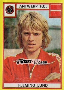 Figurina Fleming Lund - Football Belgium 1974-1975 - Panini