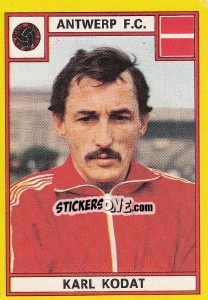 Sticker Karl Kodat - Football Belgium 1974-1975 - Panini